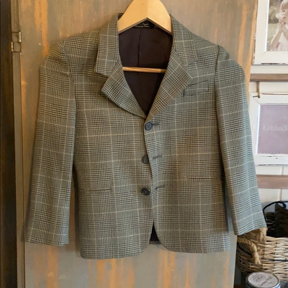 Boys checked blazer